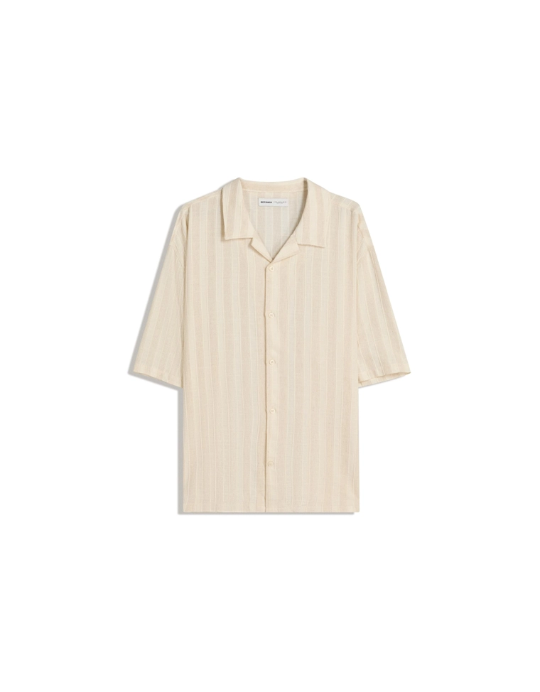 Рубашка коротким рукавом в стиле рустик