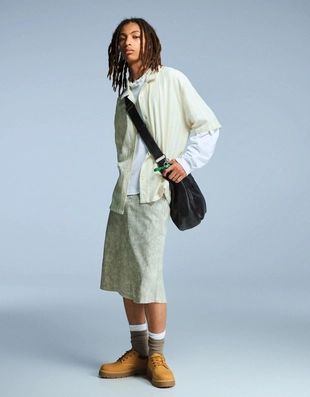 Рубашка коротким рукавом в стиле рустик- Заказать в России