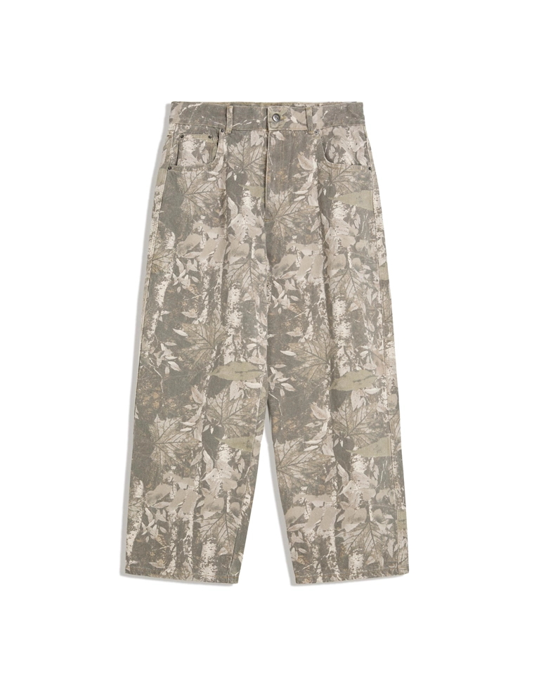 Очень свободные брюки с принтом