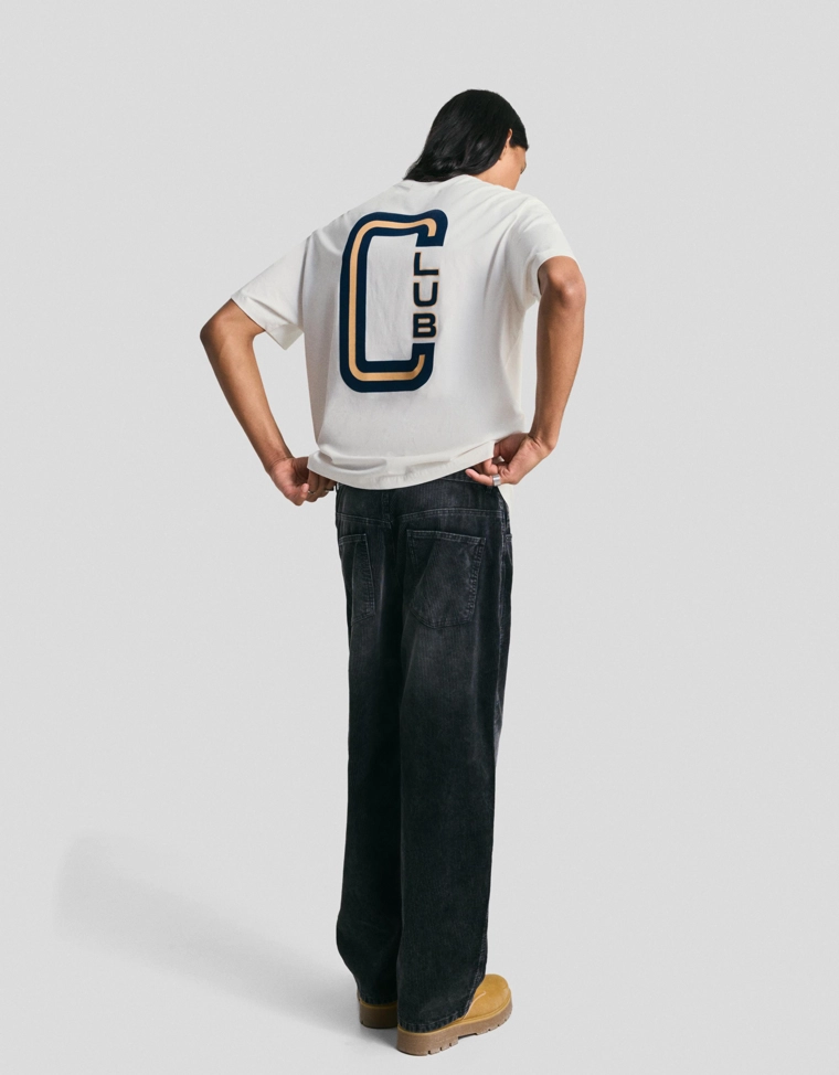 Футболка с коротким рукавом и принтом