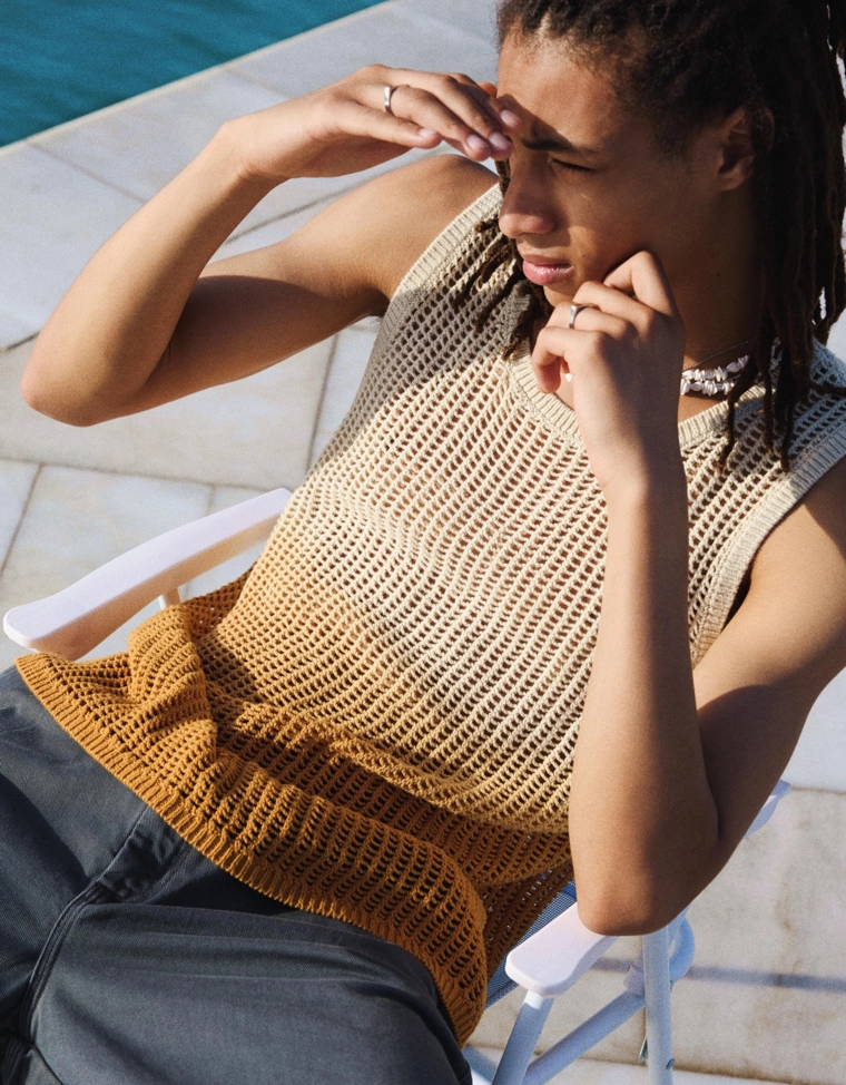 Трикотажный жилет