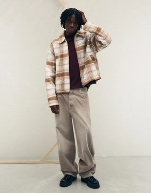 Клетчатый жакет свободного кроя- Заказать в России