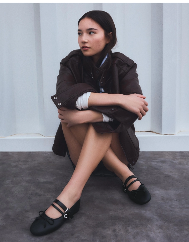 Балетки с пряжками