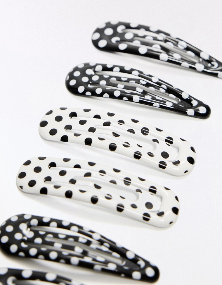 Набор из 3 заколок для волос с принтом