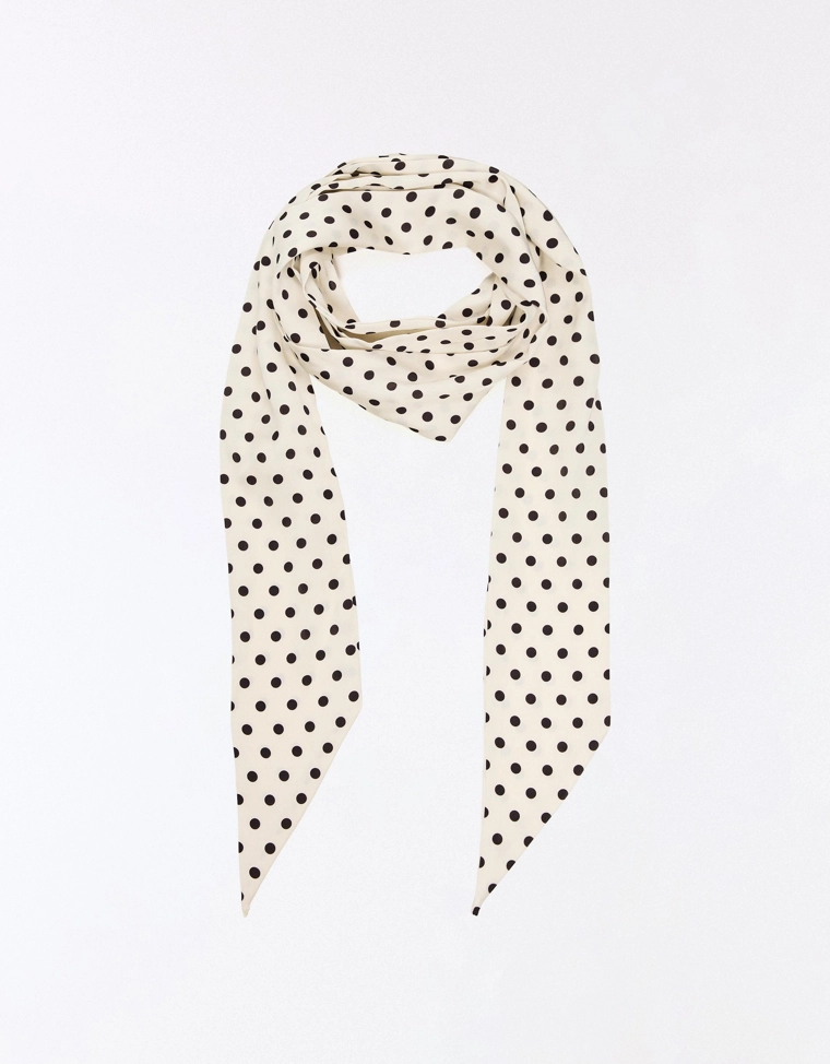 Галстук-платок в горошек