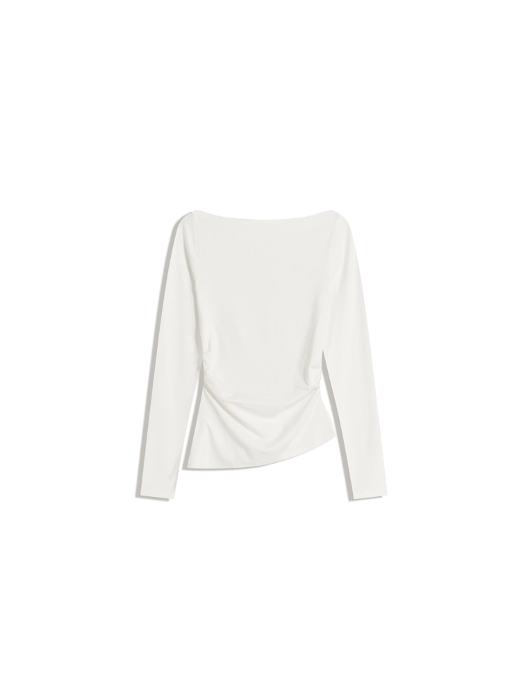 Футболка асимметричного кроя с длинным рукавом