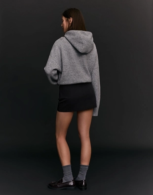 Юбка-шорты мини с пряжкой- Заказать в России