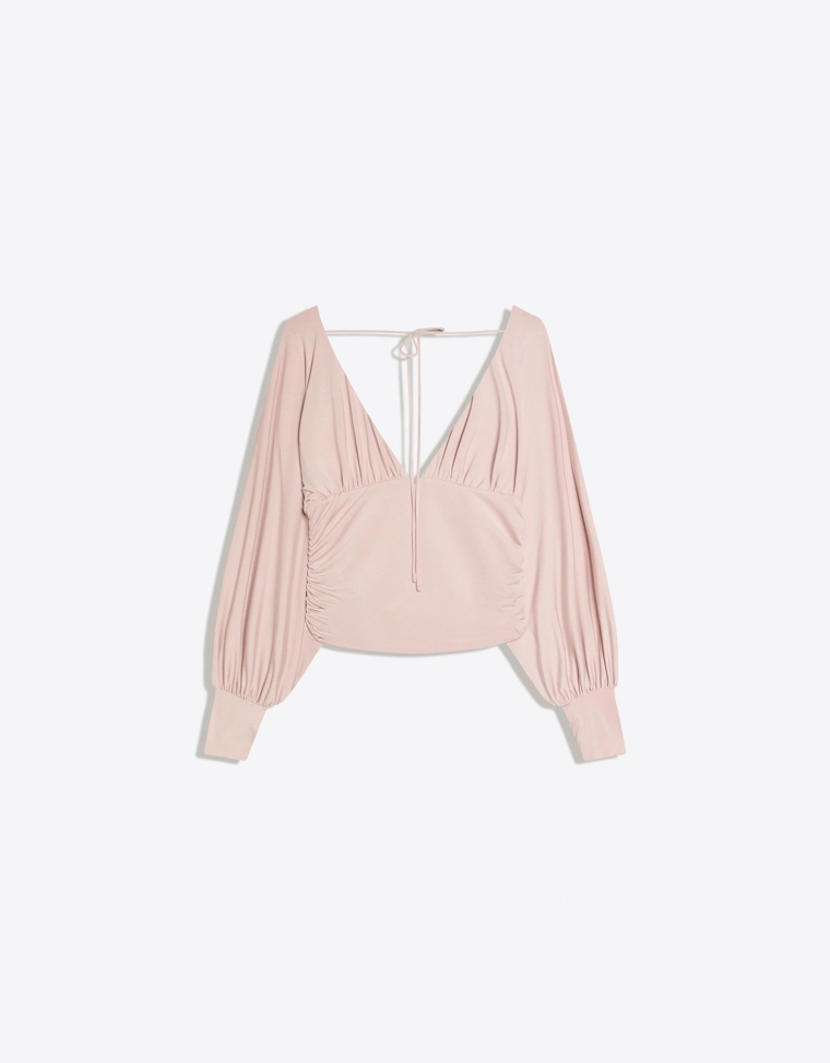 Топ с длинными рукавами и сборками