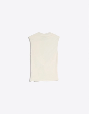 Топ из полупрозрачной ткани без рукавов- Заказать в России