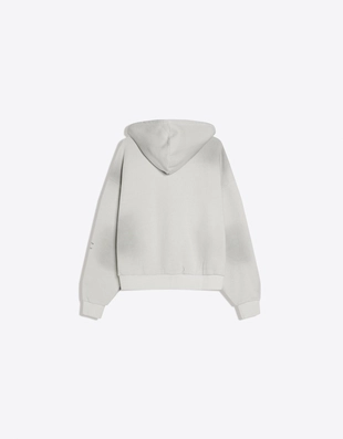 Укороченное худи с принтом- Заказать в России