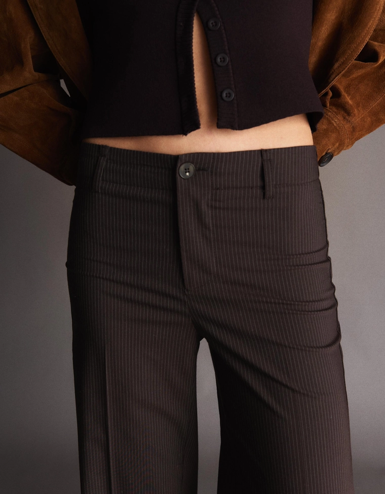 Брюки с широкими штанинами