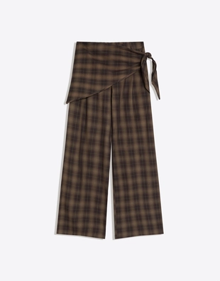 Брюки приталенного кроя с платком- Заказать в России