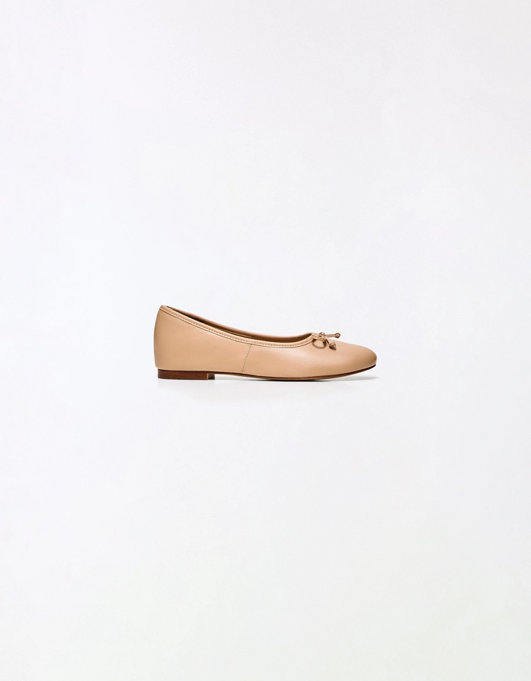 Балетки с бантом