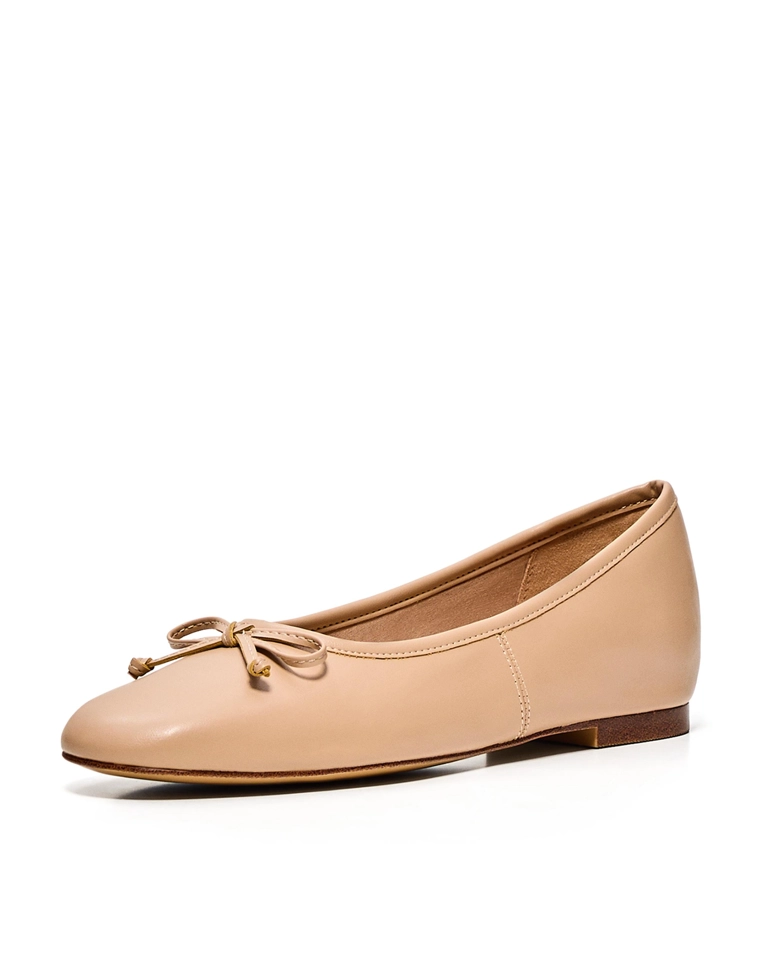 Балетки с бантом