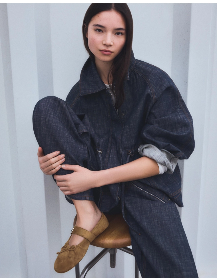 Балетки с пряжкой