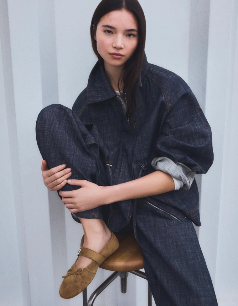 Балетки с пряжкой