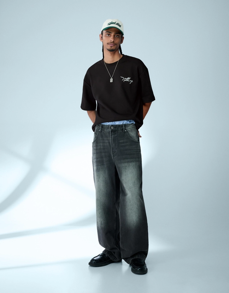 Футболка из мягкой ткани с принтом