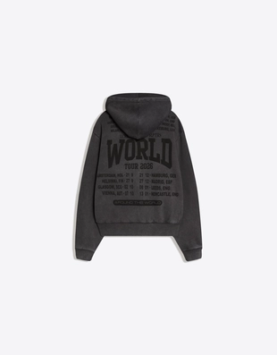 Куртка геометрического кроя с застежкой-молнией и принтом- Заказать в России