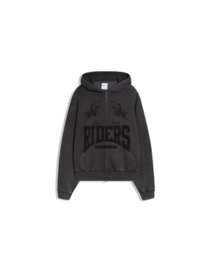 Куртка геометрического кроя с застежкой-молнией и принтом- Заказать в России