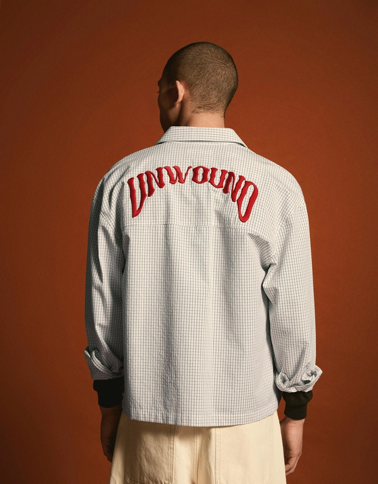 Рубашка свободного кроя с длинными рукавами и вышивкой