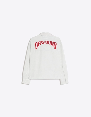 Рубашка свободного кроя с длинными рукавами и вышивкой- Заказать в России