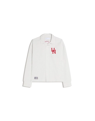 Рубашка свободного кроя с длинными рукавами и вышивкой- Заказать в России