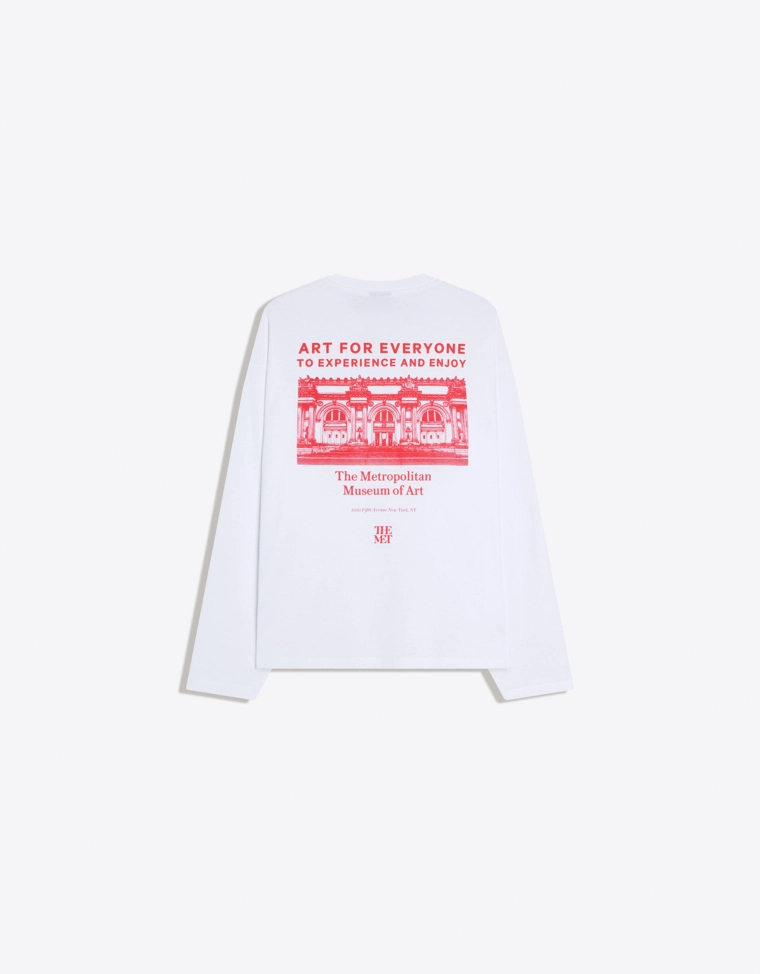 Лонгслив The Met с принтом