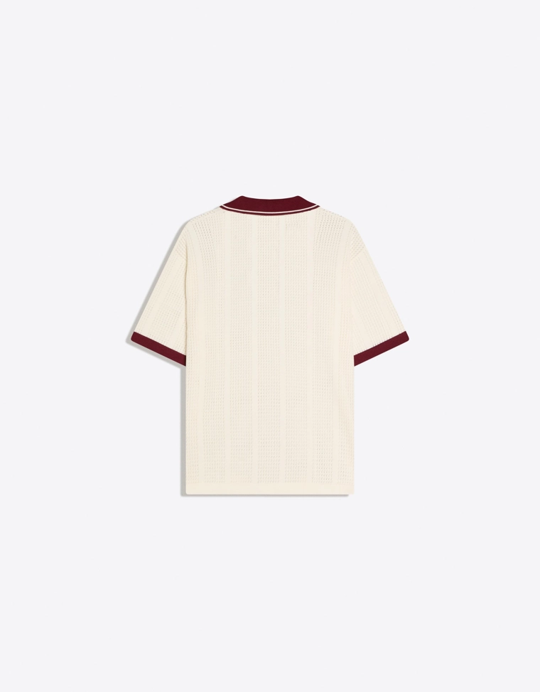 Поло с короткими рукавами и принтом