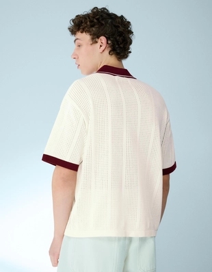 Поло с короткими рукавами и принтом- Заказать в России