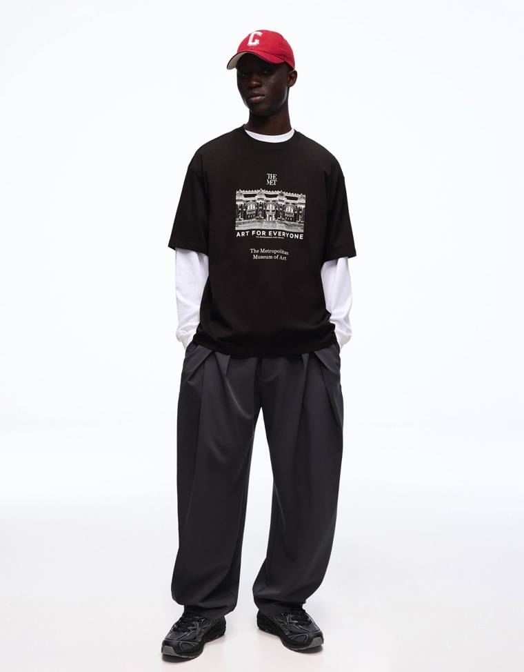 Футболка с короткими рукавами с принтом The Met