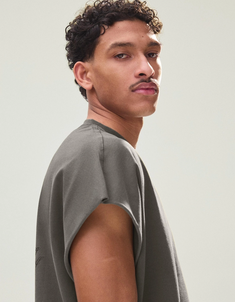 Майка оверсайз с принтом