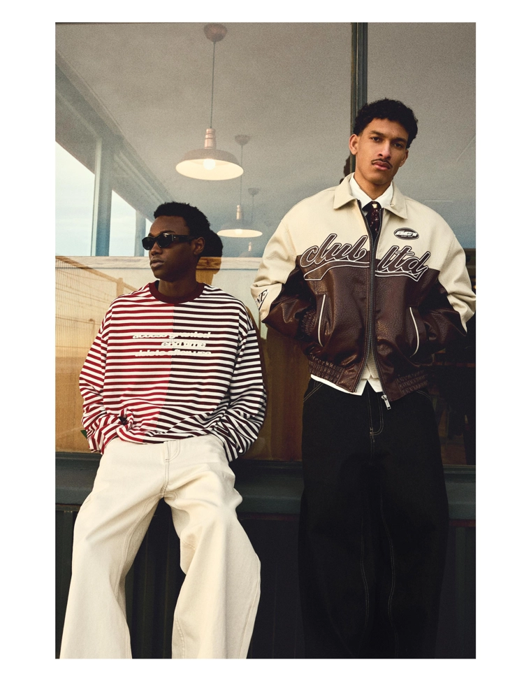 Куртка из искусственной кожи в стиле колор-блок