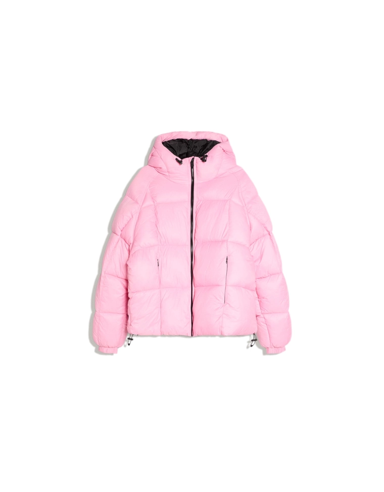 Пуховик с принтом