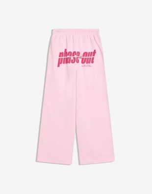 Брюки из мягкой ткани свободного кроя с принтом- Заказать в России