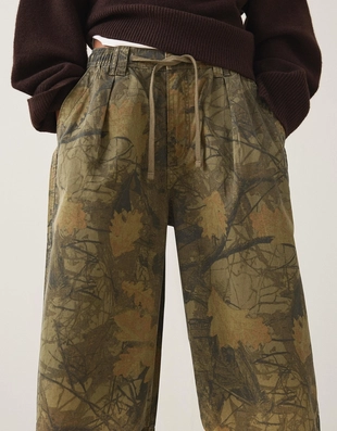 Брюки карго-парашюты с принтом- Заказать в России