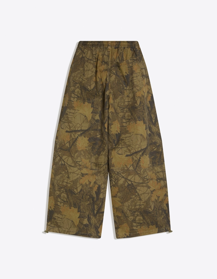 Брюки карго-парашюты с принтом