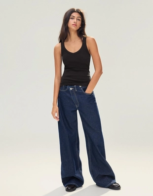 Базовая майка в рубчик- Заказать в России