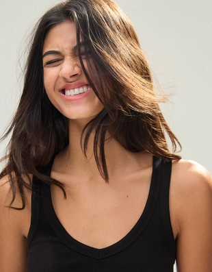 Базовая майка в рубчик- Заказать в России