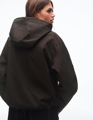TECHNICAL JACKET WITH WATER-RESISTANT & WINTER-RESISTANT HOOD- Заказать в России