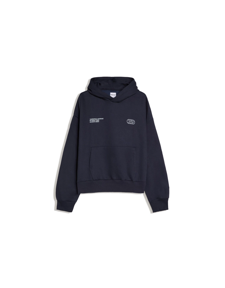 Худи свободного кроя с вышивкой