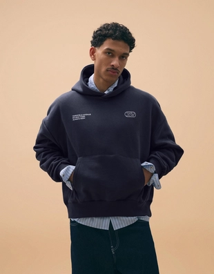 Худи свободного кроя с вышивкой- Заказать в России