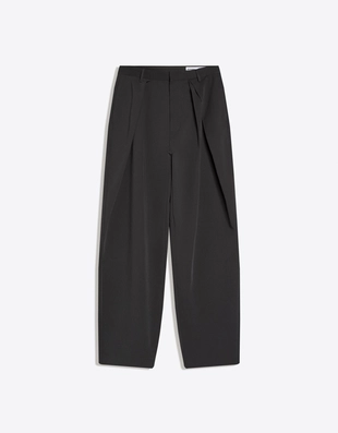 Объемные брюки свободного кроя с защипами- Заказать в России