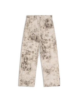 Джинсы свободного кроя с текстурным принтом- Заказать в России