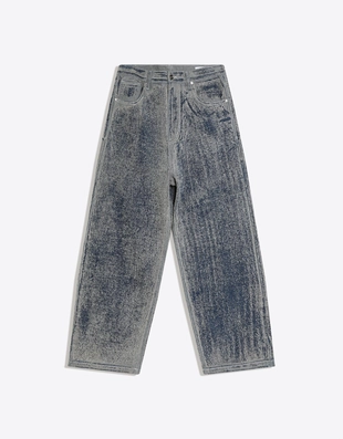 Джинсы свободного кроя с текстурой- Заказать в России