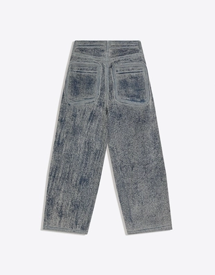 Джинсы свободного кроя с текстурой- Заказать в России