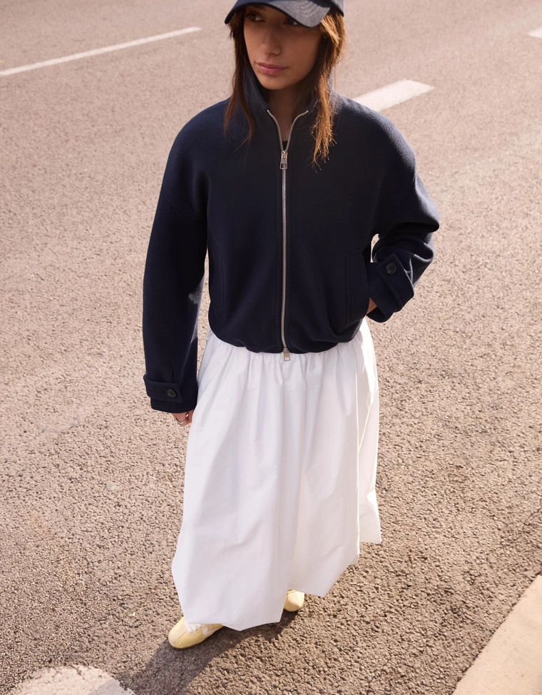 Юбка миди объемного кроя