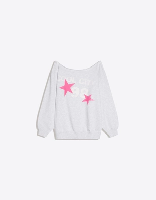 Асимметричная толстовка с принтом- Заказать в России