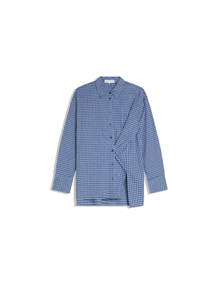 Рубашка с длинными рукавами и запахом на пуговицах- Заказать в России