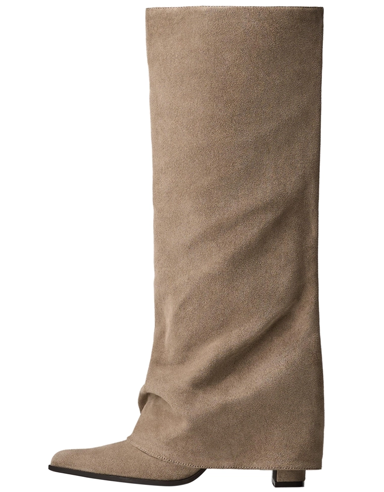 Heeled trousers boots