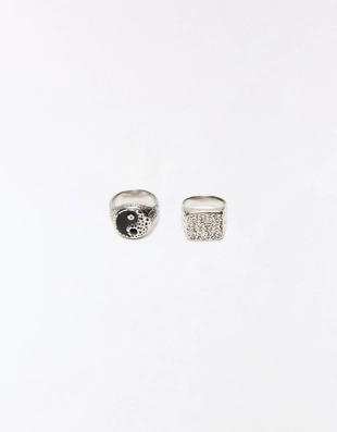 Набор из 2 стальных колец- Заказать в России